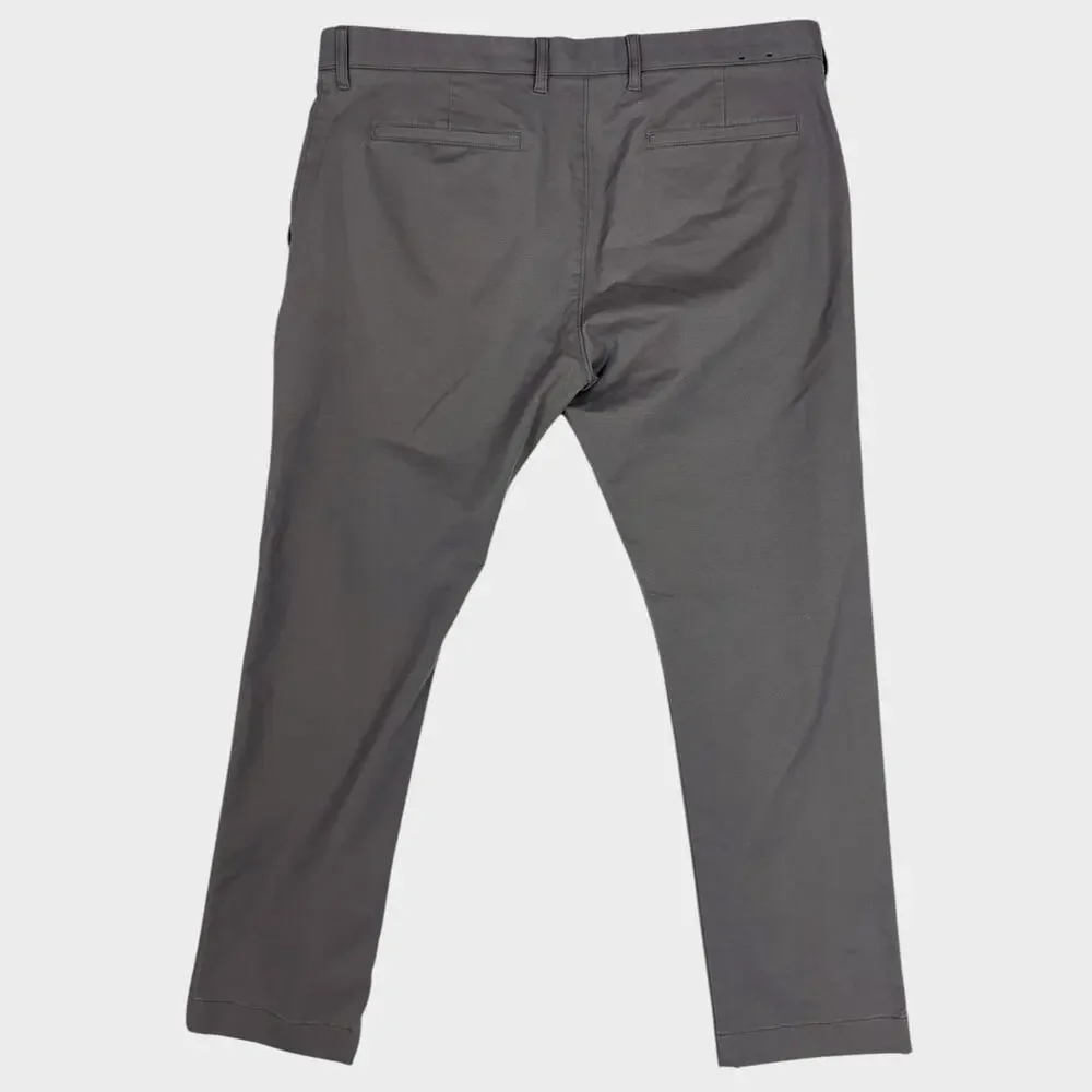 J. Crew Factory Flex Slim Mens 36 x 30 Gray Pants Cotton Polyester